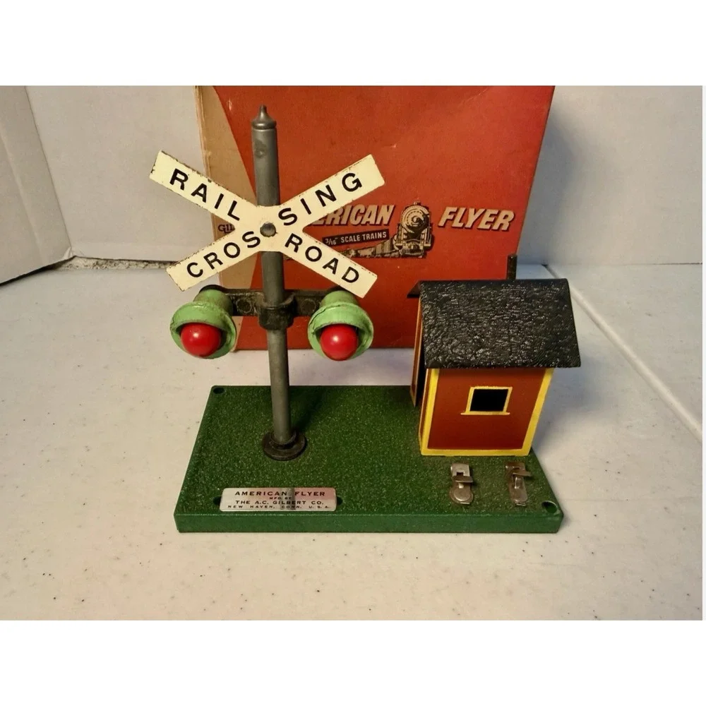 Vintage 1956 Gilbert American Flyer 23759 Bell Danger Signal S Gauge w OG Box